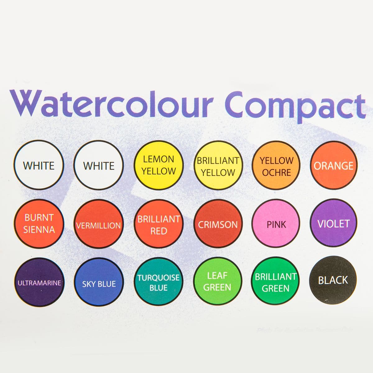 The Art Studio 3 Tier Watercolour Compact 18 Assorted Colours - Image 4