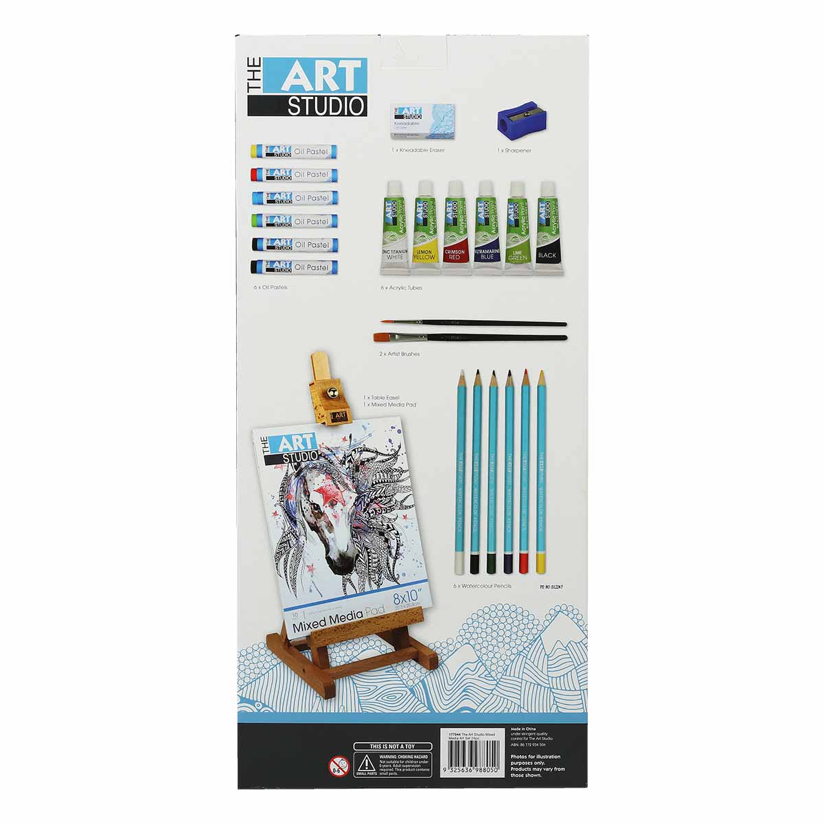 The Art Studio 24pc Mixed Media Art Set - Image 5
