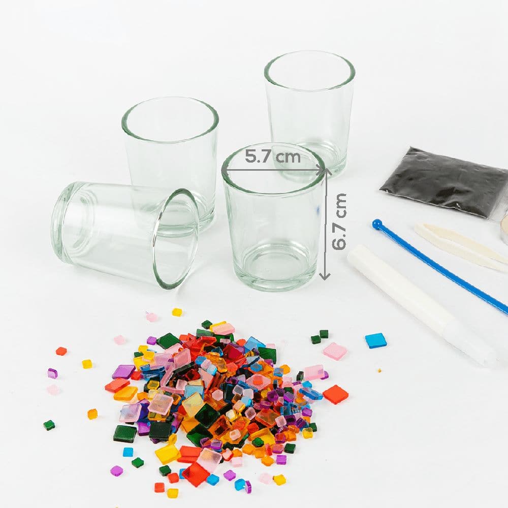 Art Star Make Your Own Mosaic Tealight Candles Makes 4 - Image 8