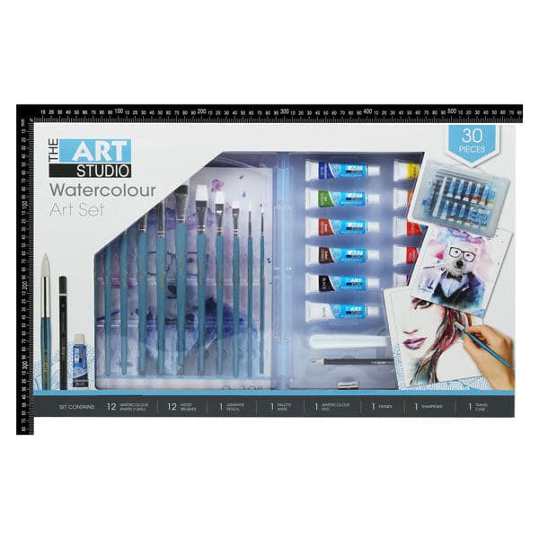 The Art Studio Watercolour Art Set 30 Pieces - Image 5