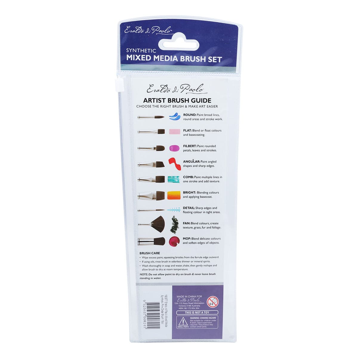 Eraldo di Paolo Mixed Media Synthetic Fine Detail Brush Set 13 Pieces - Image 3