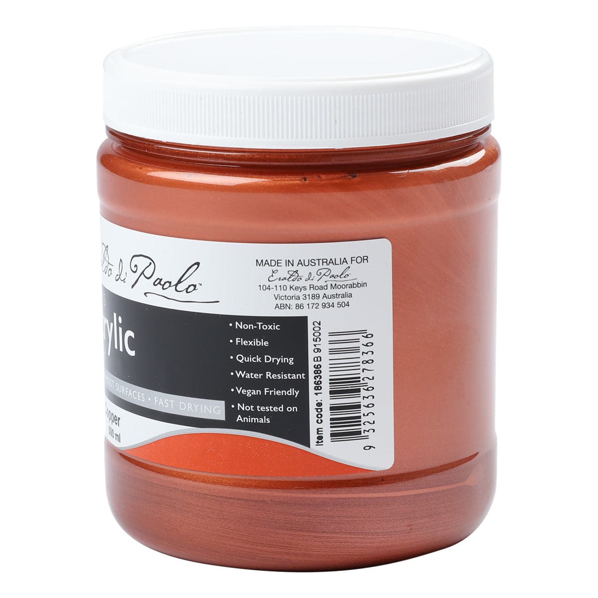 Eraldo di Paolo Acrylic Paint Metallic Copper 500ml - Image 4