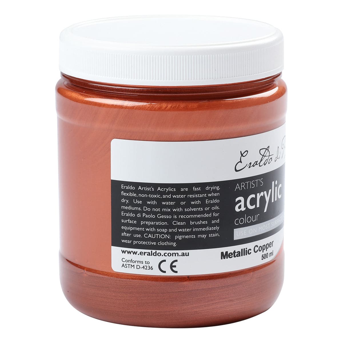 Eraldo di Paolo Acrylic Paint Metallic Copper 500ml - Image 5