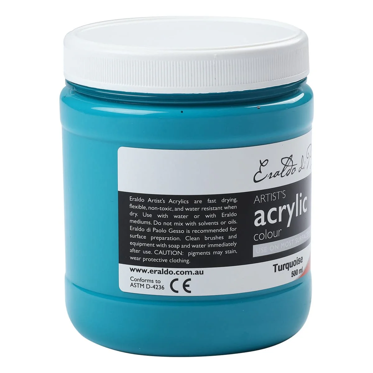 Eraldo di Paolo Acrylic Paint Turquoise 500ml - Image 5