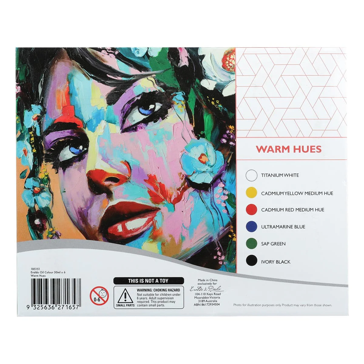 Eraldo di Paolo Oil Paint Warm Hues 6 x 50ml - Image 3