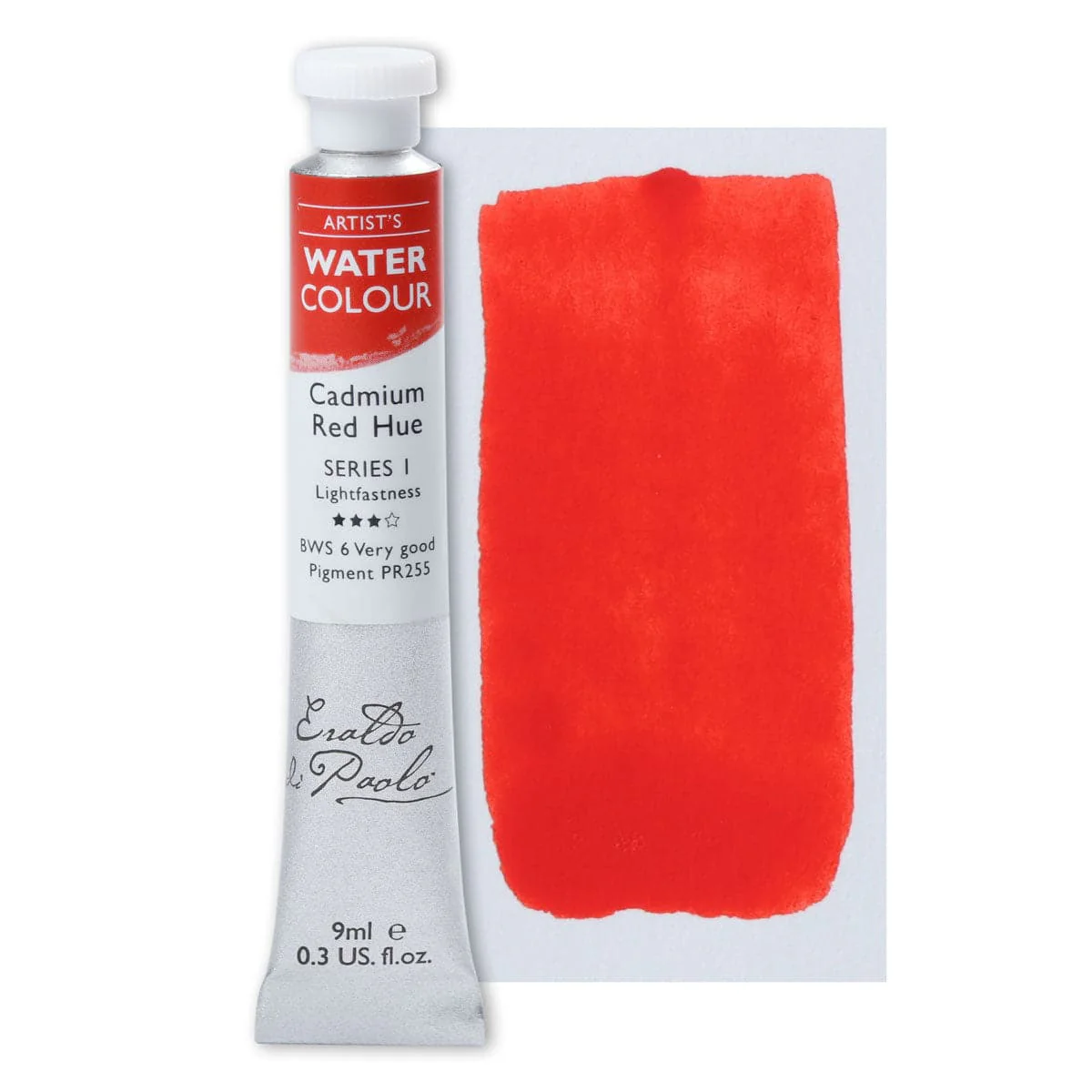 Eraldo di Paolo Watercolour Cadmium Red Hue 9ml - Image 4