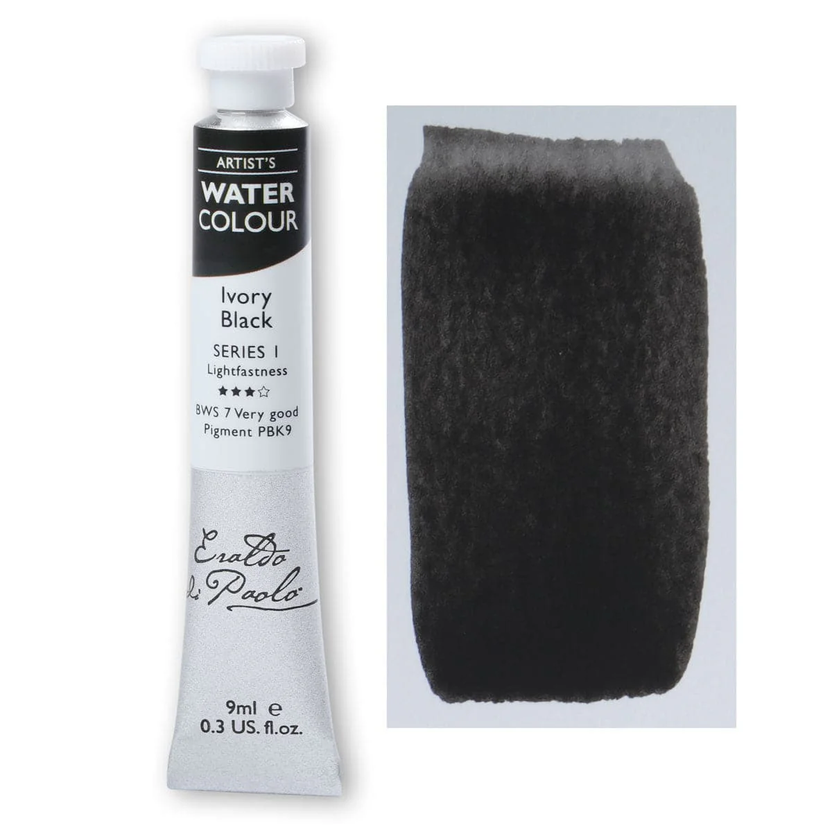 Eraldo di Paolo Watercolour Ivory Black 9ml - Image 5
