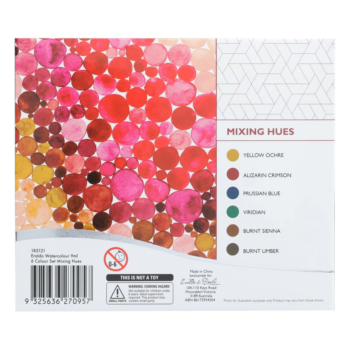 Eraldo di Paolo Watercolour Paint Mixing Hues 6 x 9ml - Image 4