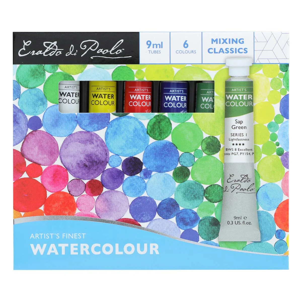 Eraldo di Paolo Watercolour Paint Mixing Classic 6 x 9ml Set - Image 3