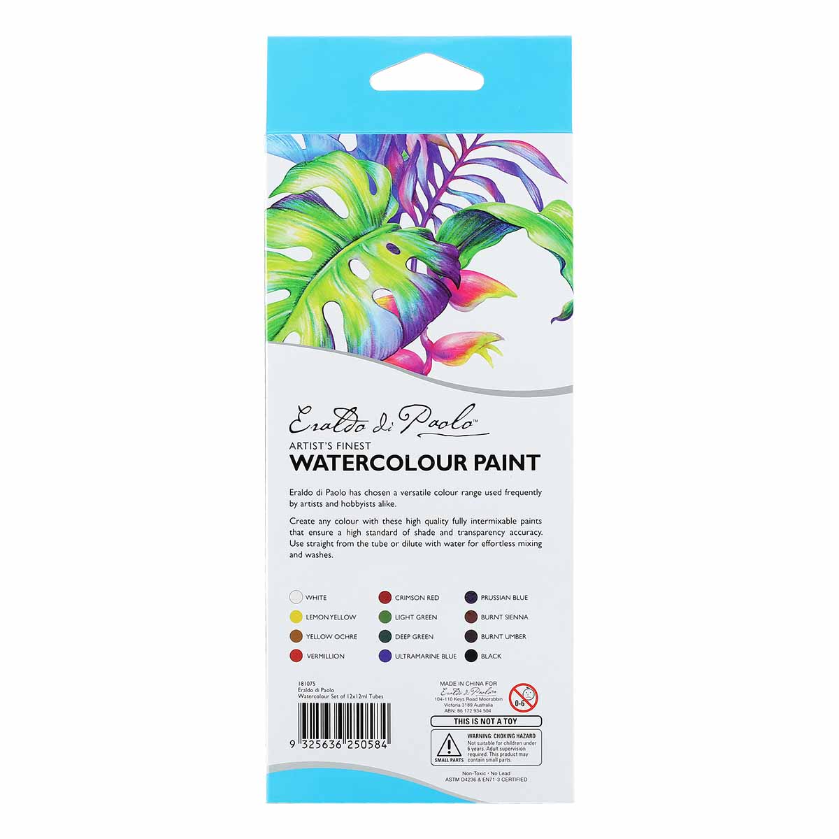 Eraldo di Paolo Watercolour Paint Set 12x12ml - Image 4