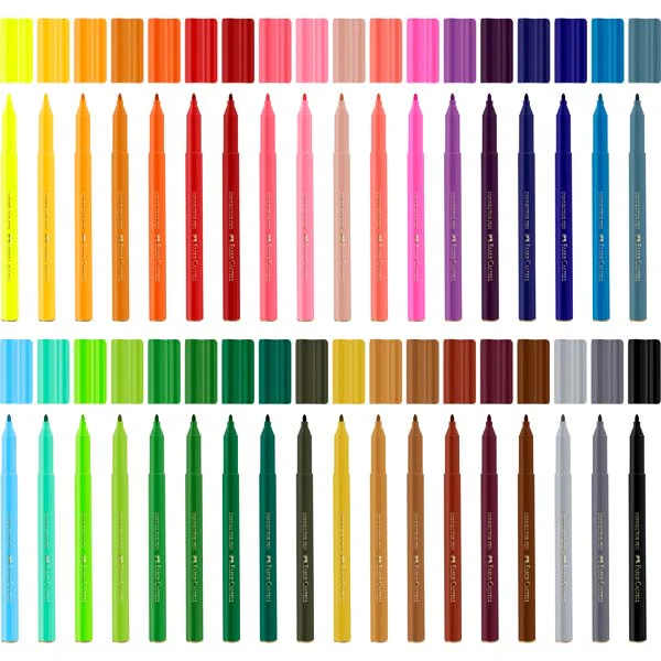 Faber Castell Connector Pen Colour Markers, Assorted Colours - 36 Pack - Image 4