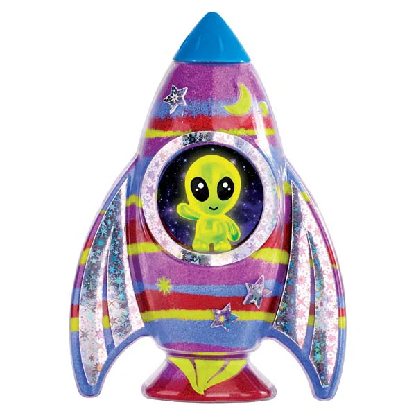 Faber Castell Creativity for Kids Glow in the Dark Sand Art Rocket Kit - Image 6