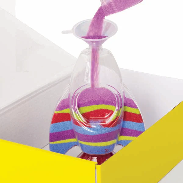 Faber Castell Creativity for Kids Glow in the Dark Sand Art Rocket Kit - Image 7