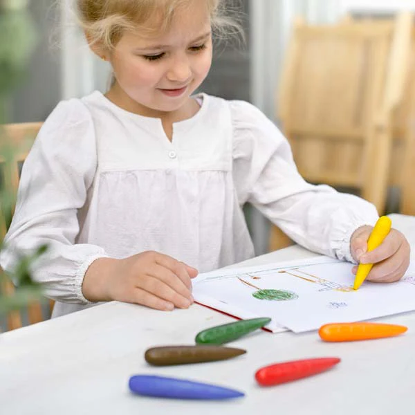 Faber Castell Little Creatives Easy Grasp Finger Crayons, Assorted Colours - 6 Pack - Image 10