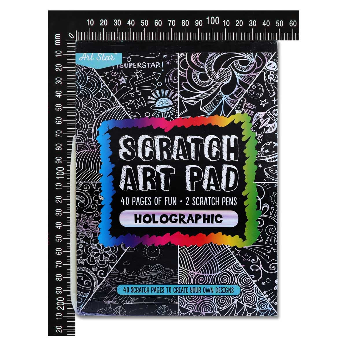 Art Star A5 Scratch Art Holographic 40 Sheets - Image 3