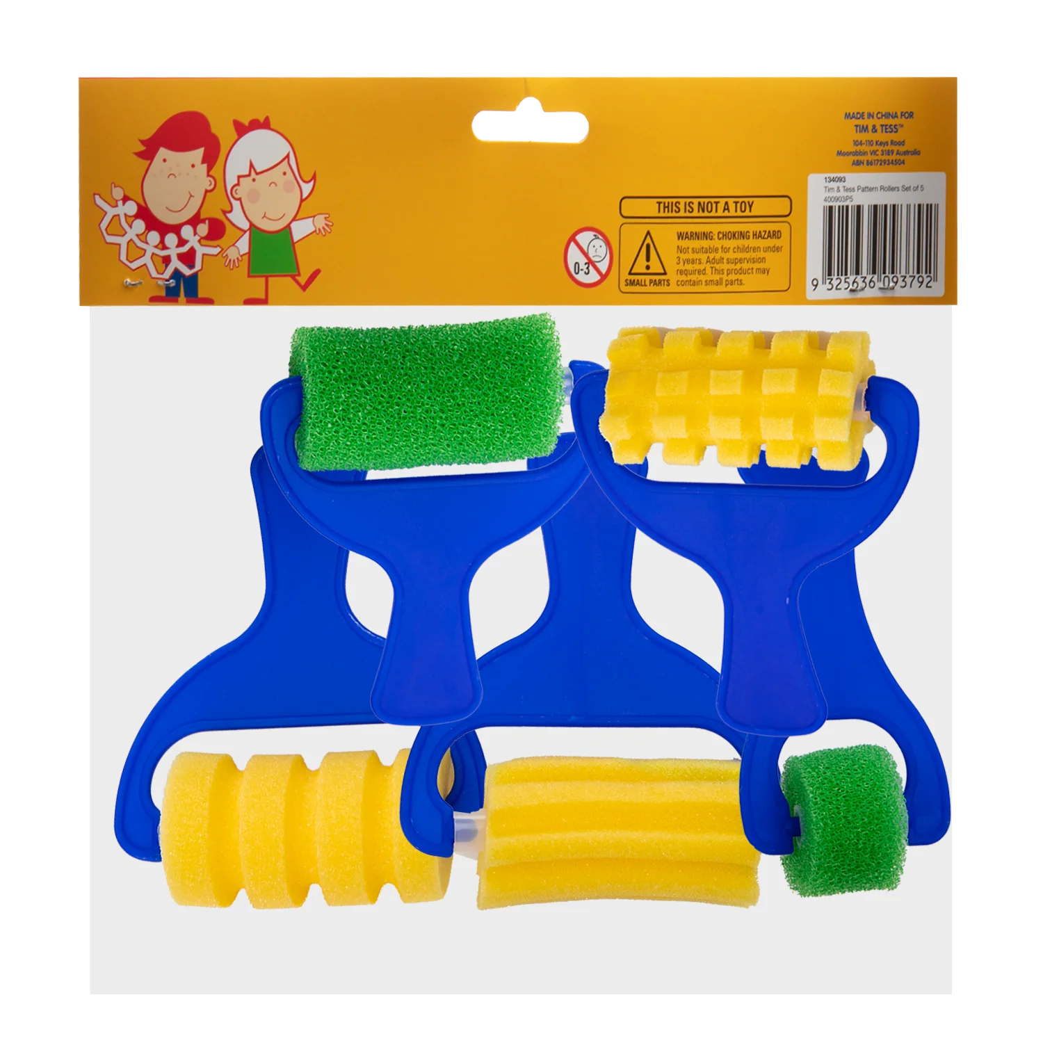 Tim & Tess Patterned Foam Rollers Set (5 Pieces) - Image 4