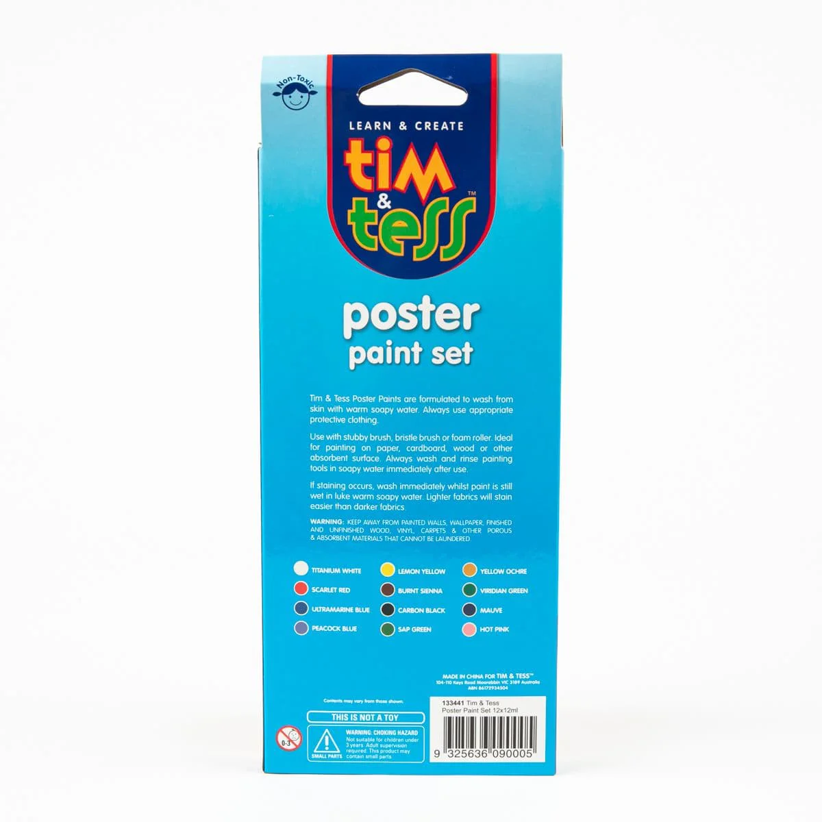 Tim & Tess Poster Paint Set 12 x 12ml Tubes - Image 4