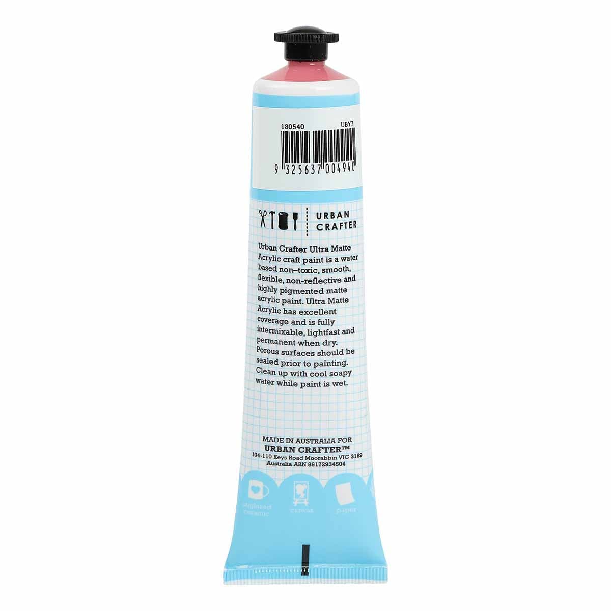 Urban Crafter Ultra Matte Acrylic Paint Opaque S2 ASTM1 Berry 75ml - Image 3
