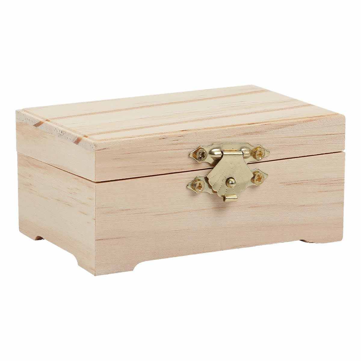 Urban Crafter Pine Hinged Box 9 x 6 x 4cm - Image 3