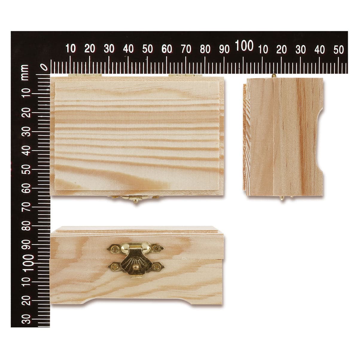 Urban Crafter Pine Hinged Box 9 x 6 x 4cm - Image 5